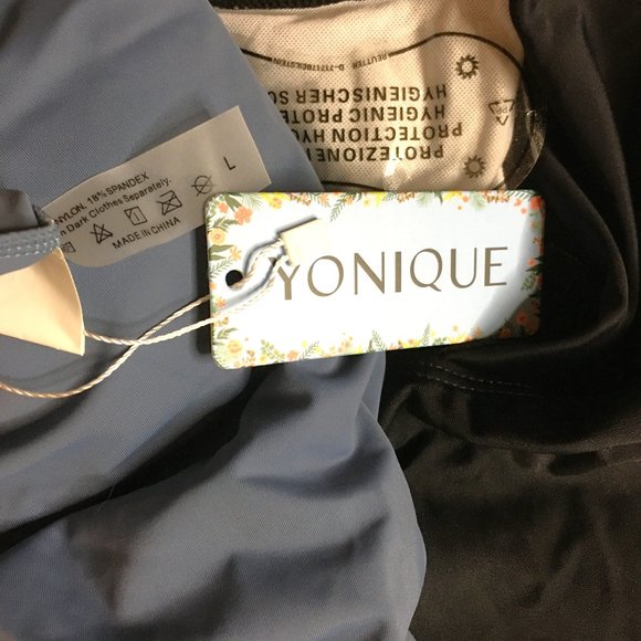 YONIQUE Two Piece High Neck Tankini Swimsuit 🏖️ NEW WITH TAGS! - Picture 10 of 12